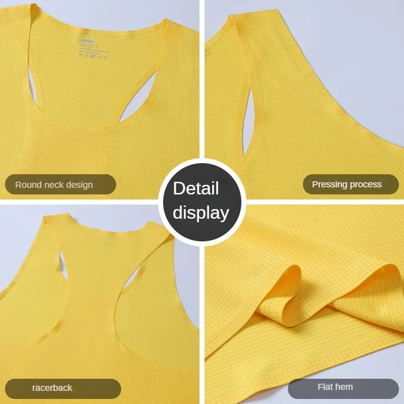 Pánske bežecké tielko, ľahké fitness tielko s racerbackom, oblečenie na jogu, tréning, športové tielko pre mužov