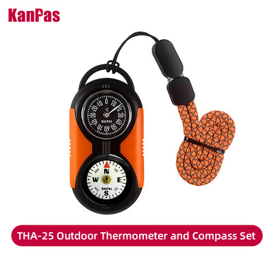KANPAS Thermometer Compass Kit /Quality Thermohygrometer Kit / για εξωτερικούς χώρους, κάμπινγκ, πεζοπορία, πεζοπορία, κυνήγι, LiveSaving, Survival