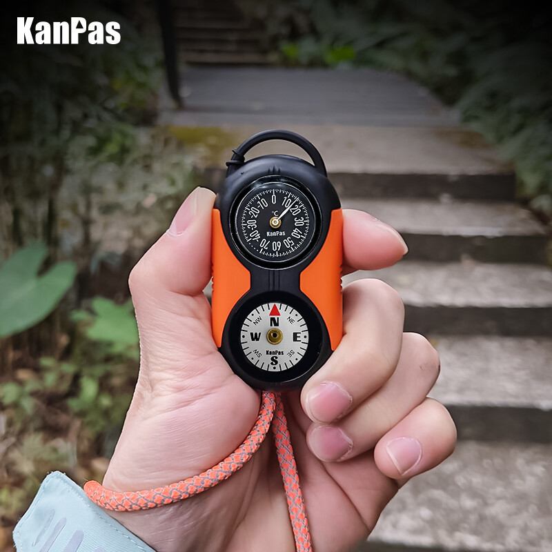 KANPAS Thermometer Compass Kit /Quality Thermohygrometer Kit / για εξωτερικούς χώρους, κάμπινγκ, πεζοπορία, πεζοπορία, κυνήγι, LiveSaving, Survival