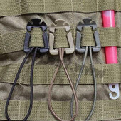 1/2/5 tk Molle seljakoti pandlaga karabiinklambrid välistingimustes kasutatavad nailonist matkakoti riidepuu konksklamber EDC karabiini ellujäämisvarustuse tööriistad