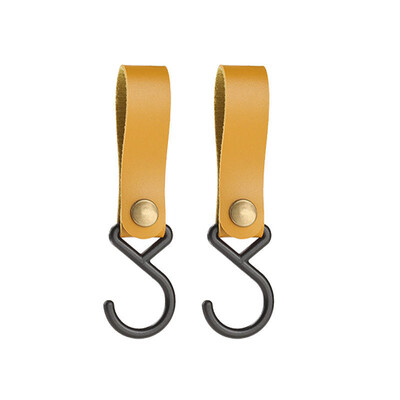 1/2 τμχ Γάντζοι για κάμπινγκ εξωτερικού χώρου σε σχήμα S Δερμάτινα κρεμαστά άγκιστρα Τρίγωνα ράφι αποθήκευσης Γάντζοι ραφιών Μπρελόκ Φορητές κρεμάστρες για κάμπινγκ