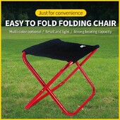 Φορητό κράμα αλουμινίου εξωτερικού χώρου, πτυσσόμενο σκαμπό για πικ-νικ Κάμπινγκ MINi Storage καρέκλα ψαρέματος Υπερελαφριά έπιπλα