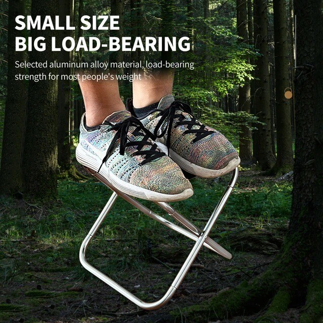 Φορητό κράμα αλουμινίου εξωτερικού χώρου, πτυσσόμενο σκαμπό για πικ-νικ Κάμπινγκ MINi Storage καρέκλα ψαρέματος Υπερελαφριά έπιπλα