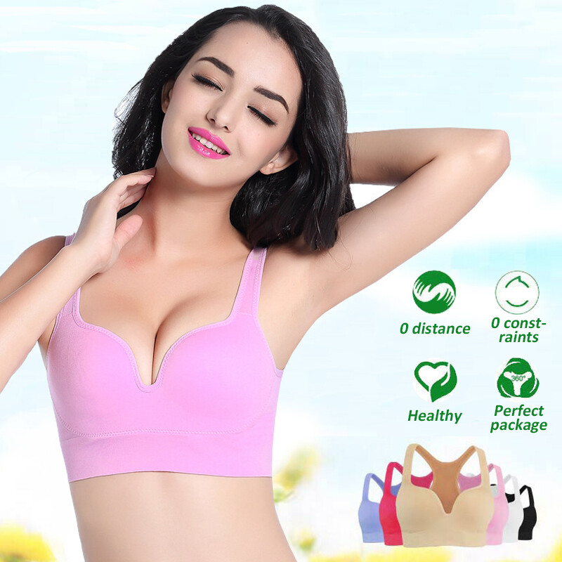 Τρισδιάστατο αθλητικό σουτιέν χωρίς ατσάλινο δαχτυλίδι Ruched Yoga Sleep Αντικραδασμικό τρέξιμο Γυναικείο εσώρουχο χωρίς λεκέδες Beauty Tank Top Άνετο