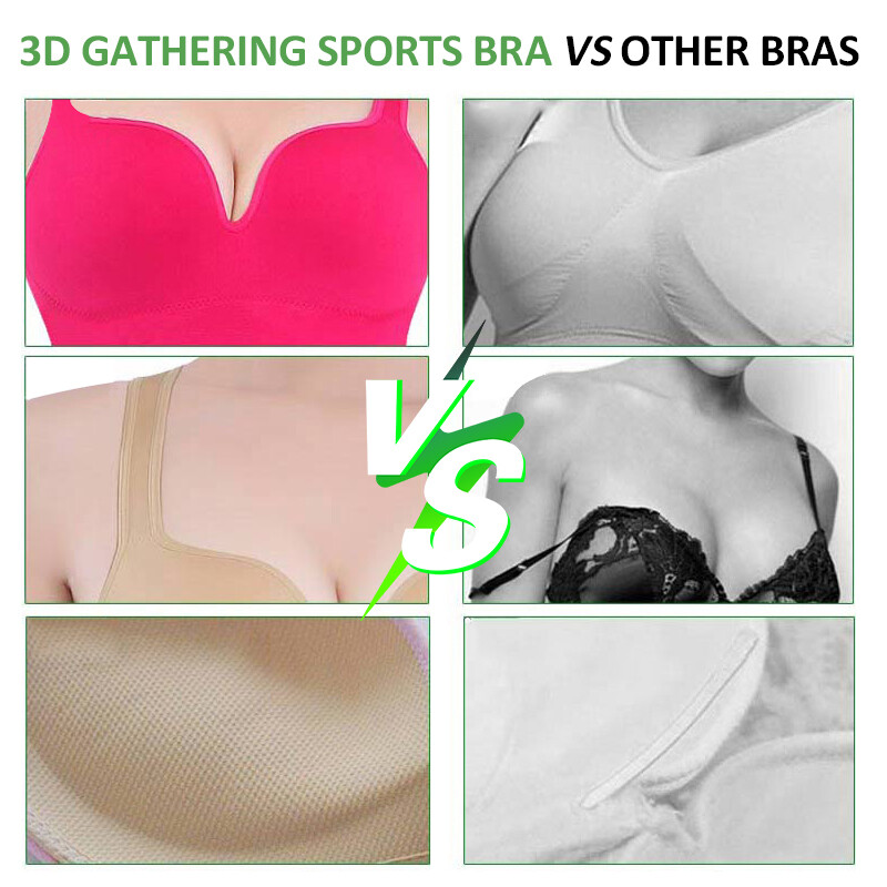 Τρισδιάστατο αθλητικό σουτιέν χωρίς ατσάλινο δαχτυλίδι Ruched Yoga Sleep Αντικραδασμικό τρέξιμο Γυναικείο εσώρουχο χωρίς λεκέδες Beauty Tank Top Άνετο