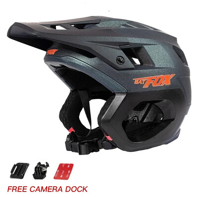 Κράνος ποδηλάτου Batfox 3/4 BMX Mtb OFF Road Half Helmet Mountain Bike Race Ενσωματωμένο κράνος για ποδηλασία εκτός δρόμου