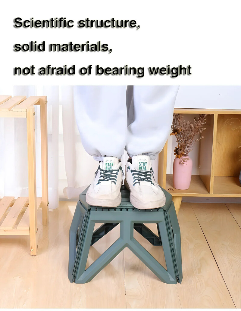 Φορητό πτυσσόμενο σκαμπό εξωτερικού χώρου - Υψηλό φορτίο, ανθεκτικό. Για ψάρεμα, παραλία και κάμπινγκ