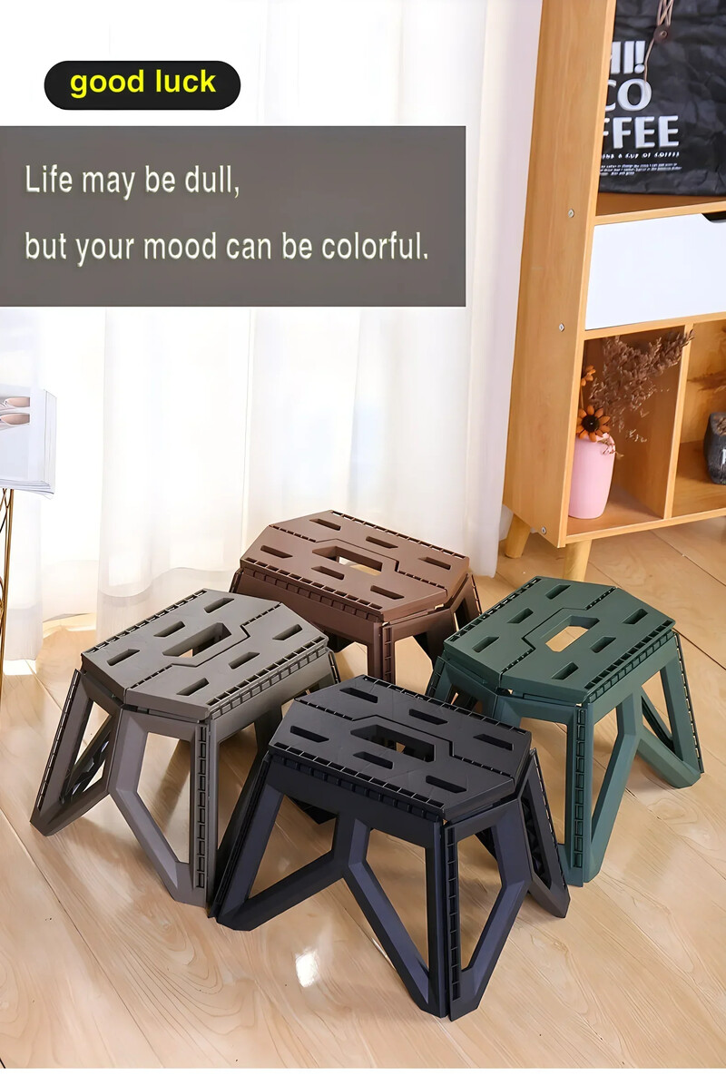 Φορητό πτυσσόμενο σκαμπό εξωτερικού χώρου - Υψηλό φορτίο, ανθεκτικό. Για ψάρεμα, παραλία και κάμπινγκ