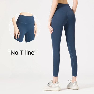 Legíny pre ženy s vysokým pásom na jogu, mäkké priedušné pančuchy, legíny na fitness, fitness nohavice, sexy vysoko elastické legíny na jogu