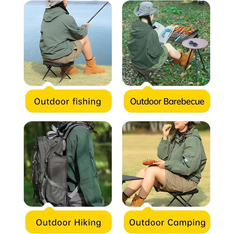 Hordozható kültéri piknik kemping összecsukható hátú szék Hold szék strandszék kempingszék Ultra könnyű horgászszék utazószék