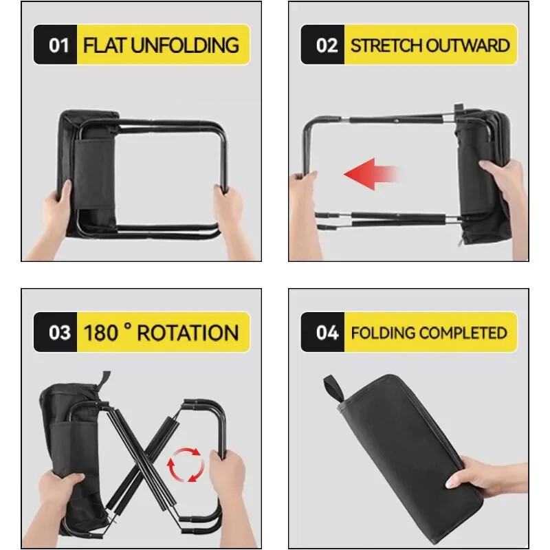 Hordozható kültéri piknik kemping összecsukható hátú szék Hold szék strandszék kempingszék Ultra könnyű horgászszék utazószék