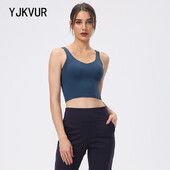 YJKVUR Nylon Αθλητικό Σουτιέν Γυναικείο Crop Top Αναπνεύσιμο Σουτιέν γιόγκα Υψηλής επίδρασης Γυμναστήριο Αθλητικά ρούχα Σέξι αθλητικά εσώρουχα 14 χρωμάτων
