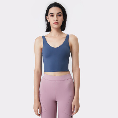 YJKVUR Nylon Αθλητικό Σουτιέν Γυναικείο Crop Top Αναπνεύσιμο Σουτιέν γιόγκα Υψηλής επίδρασης Γυμναστήριο Αθλητικά ρούχα Σέξι αθλητικά εσώρουχα 14 χρωμάτων