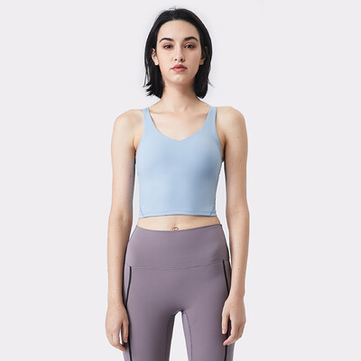 YJKVUR Nylon Αθλητικό Σουτιέν Γυναικείο Crop Top Αναπνεύσιμο Σουτιέν γιόγκα Υψηλής επίδρασης Γυμναστήριο Αθλητικά ρούχα Σέξι αθλητικά εσώρουχα 14 χρωμάτων