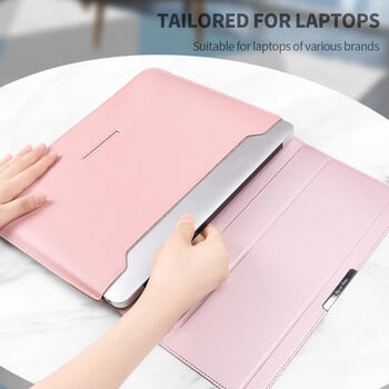 Pu Leather Laptop Sleeve Bag Case For Macbook Air Pro 16 14 13 M3 M2 M1 Notebook Cover for HP Lenovo ASUS Acer Honor 15 17 Inch