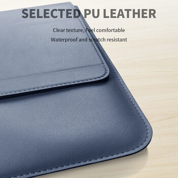 Pu Leather Laptop Sleeve Bag Case For Macbook Air Pro 16 14 13 M3 M2 M1 Notebook Cover for HP Lenovo ASUS Acer Honor 15 17 Inch