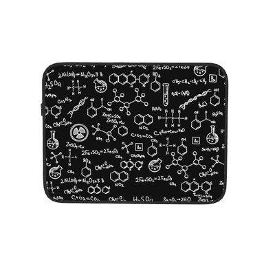 Science Chemistry Pattern 12 13 15 17 ιντσών Θήκη για φορητό υπολογιστή με θήκη για φορητό υπολογιστή Τσάντα θήκης αντικραδασμικής