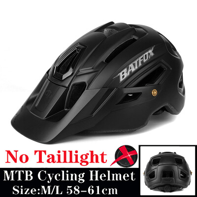 Κράνος ποδηλάτου BATFOX MTB Καμουφλάζ Κράνος Mountain Road Bike Riding κράνος με πίσω φως DH AM casco ciclismo bicicleta