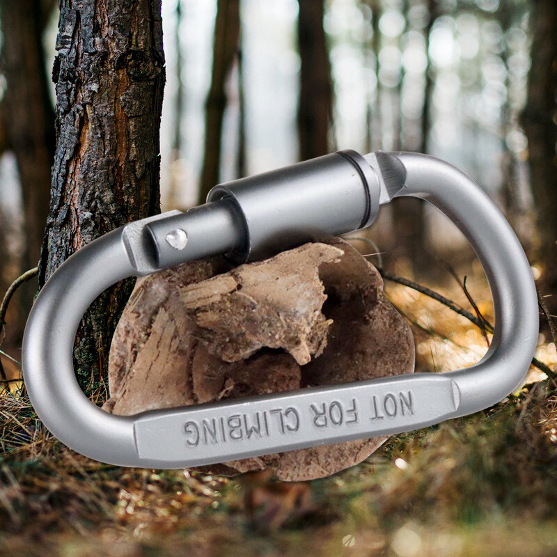D-ring Karabiners Survival Carabiner Γρήγορη κρεμαστό παξιμάδι πόρπη από κράμα αλουμινίου υπαίθριο κρεμαστό άγκιστρο Camp Gear EDC Tools Μπρελόκ