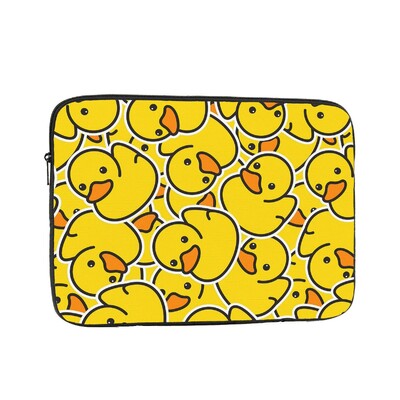 Калъф за чанта за лаптоп Yellow Duck 10 12 13 15 17 инча Чанта за тефтер Калъф Сладка чанта за удароустойчив калъф
