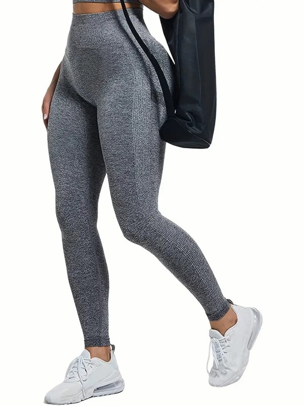 Női magas derekú jóganadrág varrat nélküli popsi emelő edzőterem fitnesz leggings haskontroll kényelmes gyorsan száradó alkalmi nadrág