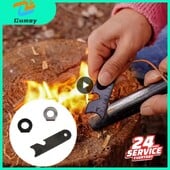 Horčíkový pazúrikový škrabák na kameň, zapaľovač, otvárač fliaš, nástroje na prežitie v prírode, kempovanie, turistika, meracie pravítko.