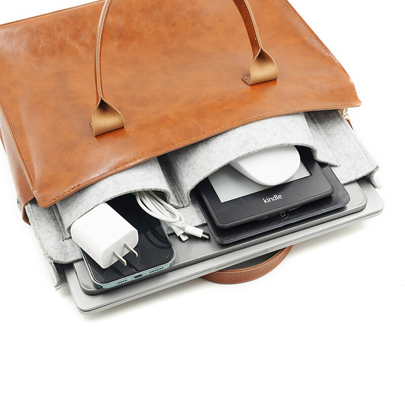 Γυναικεία τσάντα φορητού υπολογιστή PU δερμάτινη τσάντα 13/14/15,6/16 ιντσών για Macbook Air Tablet HuaWei MateBook Lenovo Thinkpad