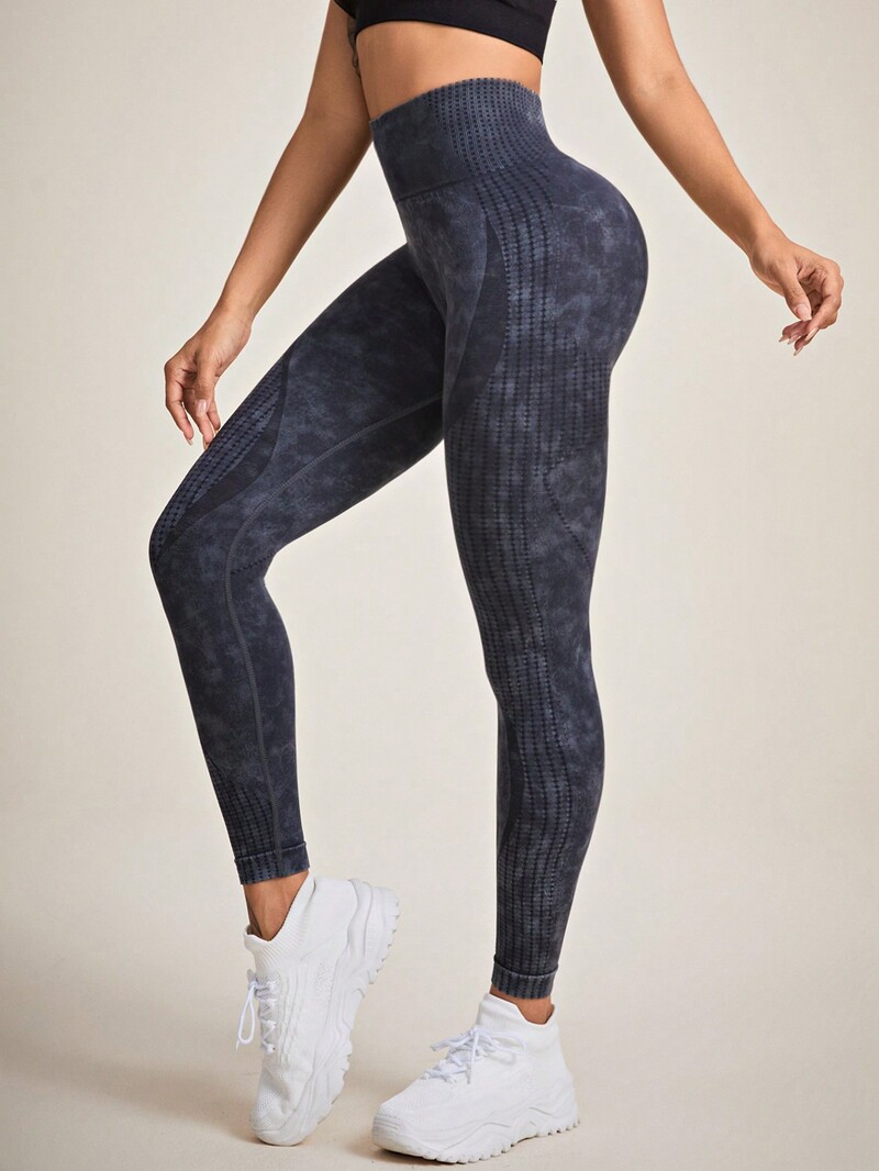 Άνευ ραφής ροδακινί παντελόνι γιόγκα στενό, ψηλόμεσο, γυναικείο στενό παντελόνι γυμναστικής για τρέξιμο