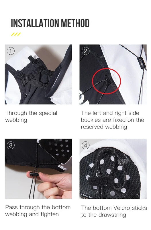 AONIJIE E4418 Najnovšie ľahké vonkajšie úložné vrecko na turistické palice, otváranie a sťahovanie vrecka na kočík s vreckom z rybej kosti