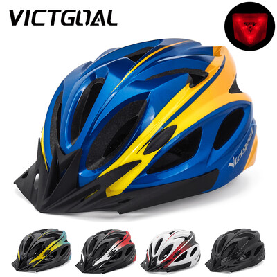 VICTGOAL Κράνος ποδηλάτου για ενήλικες προσωπίδα LED Πίσω φως Ανδρικά Γυναικεία Κράνη ποδηλασίας δρόμου Ποδηλατικά Κράνη MTB E-Bike Scotter Headgear M/L