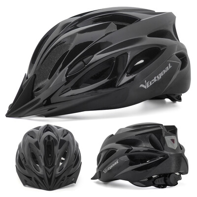 VICTGOAL Κράνος ποδηλάτου για ενήλικες προσωπίδα LED Πίσω φως Ανδρικά Γυναικεία Κράνη ποδηλασίας δρόμου Ποδηλατικά Κράνη MTB E-Bike Scotter Headgear M/L