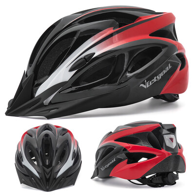 VICTGOAL Κράνος ποδηλάτου για ενήλικες προσωπίδα LED Πίσω φως Ανδρικά Γυναικεία Κράνη ποδηλασίας δρόμου Ποδηλατικά Κράνη MTB E-Bike Scotter Headgear M/L