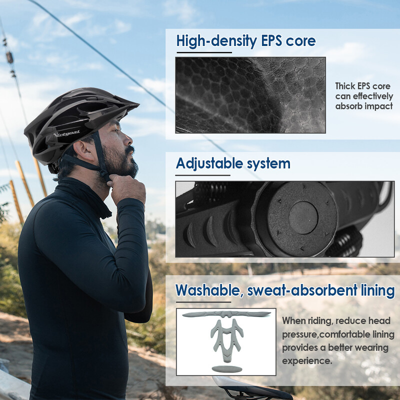 VICTGOAL Κράνος ποδηλάτου για ενήλικες προσωπίδα LED Πίσω φως Ανδρικά Γυναικεία Κράνη ποδηλασίας δρόμου Ποδηλατικά Κράνη MTB E-Bike Scotter Headgear M/L