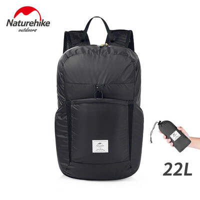 Naturehike 22L Super ελαφρύ σακίδιο πλάτης Ανθεκτικό 30D νάιλον Αδιάβροχο πτυσσόμενο σακίδιο ταξιδιού Συμπαγές πτυσσόμενο σακίδιο πλάτης