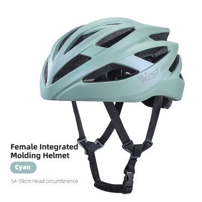WEST BIKING Γυναικείο ελαφρύ ενσωματωμένο κράνος ποδηλατικού κράνους ενηλίκων Εφαρμογή 54-59 cm Πολύχρωμα κράνη ποδηλάτου αξεσουάρ