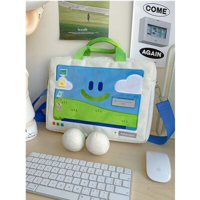 Ins Cartoon κάλυμμα τσάντας φορητού υπολογιστή Τσάντα χειρολαβής 12 13 14 15 17 ιντσών Macbook/HP/Asus/Acer/Lenovo τσάντα μεταφοράς