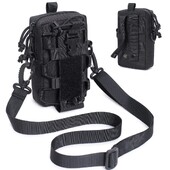 Tactical EDC Belt Pouch Molle Bag Organizer Θήκη μέσης για πεζοπορία Κινητό Τηλέφωνο Μπουκάλι Νερού με λουράκι ώμου