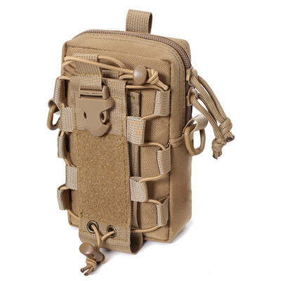 Tactical EDC Belt Pouch Molle Bag Organizer Θήκη μέσης για πεζοπορία Κινητό Τηλέφωνο Μπουκάλι Νερού με λουράκι ώμου