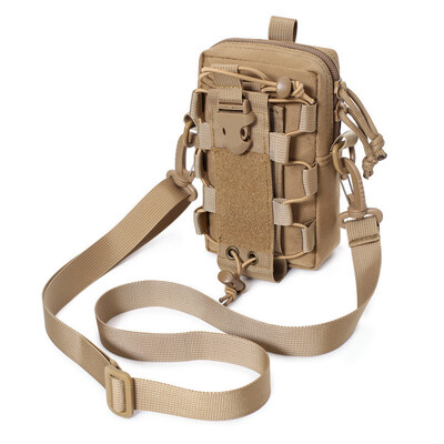 Tactical EDC Belt Pouch Molle Bag Organizer Θήκη μέσης για πεζοπορία Κινητό Τηλέφωνο Μπουκάλι Νερού με λουράκι ώμου