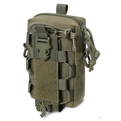 Tactical EDC Belt Pouch Molle Bag Organizer Θήκη μέσης για πεζοπορία Κινητό Τηλέφωνο Μπουκάλι Νερού με λουράκι ώμου