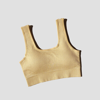 Αθλητικό σουτιέν χωρίς ραφές Γυναικεία εσώρουχα γυμναστικής Γιόγκα γιλέκο τρεξίματος Εσώρουχα με επένδυση Crop Tops Εσώρουχα Push Up Top σουτιέν γυμναστικής