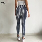Tie Dye Seamless Leggings Scrunch Butt Lifting Legging Push Up Workout Ελαστικό καλσόν Booty Παντελόνι γιόγκα ψηλόμεσο Κολάν γυμναστικής