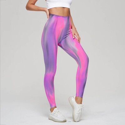 Tie Dye Seamless Leggings Scrunch Butt Lifting Legging Push Up Workout Ελαστικό καλσόν Booty Παντελόνι γιόγκα ψηλόμεσο Κολάν γυμναστικής