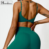 Hearuisavy Cross Back Yoga Bra Push up Gym Top Γυναικεία γυμναστική Ρούχα γιόγκα Αθλητικά εσώρουχα γυμναστική Ρούχα Αθλητικό σουτιέν για τρέξιμο