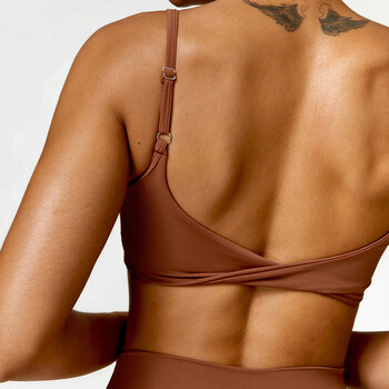 Hearuisavy Cross Back Yoga Bra Push up Gym Top Γυναικεία γυμναστική Ρούχα γιόγκα Αθλητικά εσώρουχα γυμναστική Ρούχα Αθλητικό σουτιέν για τρέξιμο