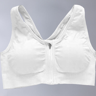 Μπροστινό αθλητικό σουτιέν με φερμουάρ, αντικραδασμικό και αναπνεύσιμο, γυναικεία εσώρουχα χωρίς στεφάνη, γιλέκο γυμναστικής, μπλούζα αθλητικού σουτιέν Yoga, αφαιρούμενο μαξιλαράκι