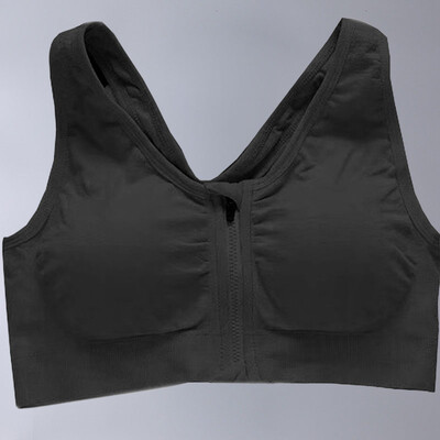 Μπροστινό αθλητικό σουτιέν με φερμουάρ, αντικραδασμικό και αναπνεύσιμο, γυναικεία εσώρουχα χωρίς στεφάνη, γιλέκο γυμναστικής, μπλούζα αθλητικού σουτιέν Yoga, αφαιρούμενο μαξιλαράκι