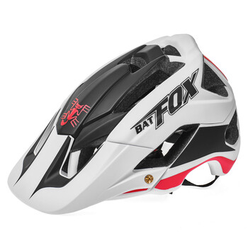 BATFOX Outdoor DH MTB Mountain Bike Каска за крос кънтри велосипед Мъжка CE CPSC защитна каска Планински велосипед FOX Helmet Lightweight