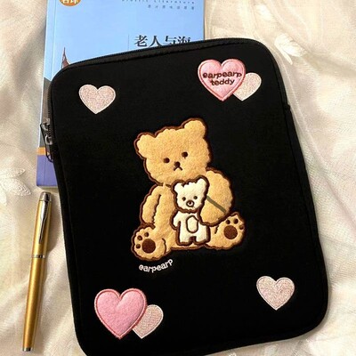 Ins Cute θήκη μεταφοράς μανίκι φορητού υπολογιστή 11 12 13 14 15 15,6 16 ιντσών Κάλυμμα κινουμένων σχεδίων Macbook Air Ipad Αξεσουάρ Γυναικεία τσάντα υπολογιστή