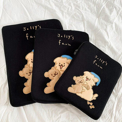 Ins Cute θήκη μεταφοράς μανίκι φορητού υπολογιστή 11 12 13 14 15 15,6 16 ιντσών Κάλυμμα κινουμένων σχεδίων Macbook Air Ipad Αξεσουάρ Γυναικεία τσάντα υπολογιστή